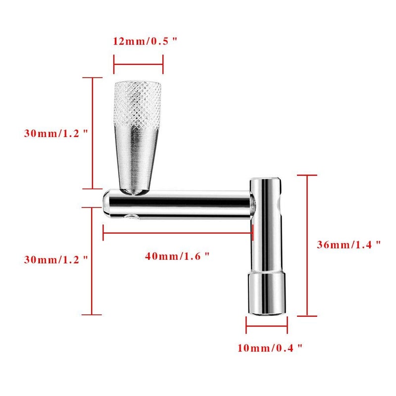 KnR Harmony Drum Keys for Tuning Drums 4 Pack Drum Tuner Universal Drum Tuning Key & Continuous Motion Speed Key for Drummers Percussion Hardware Tool - Image 1